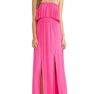 L Space strapless maxi dress